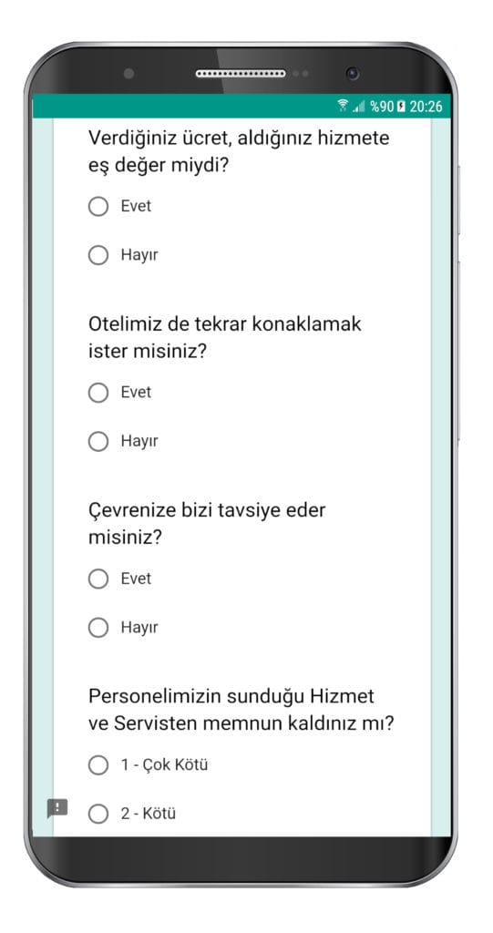 Online Hotel Survey